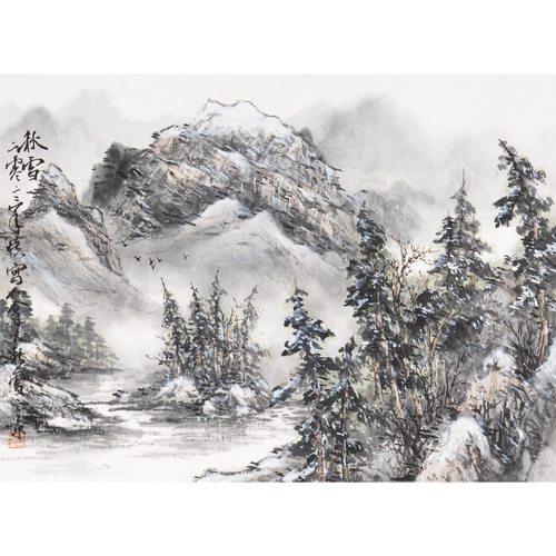 "Autumn Snow" - Limited Edition Giclée Print on Bamboo Paper