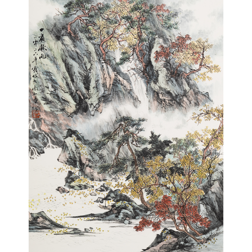 "One Night of Autumn Rain" - Limited Edition Giclée Print on Bamboo Paper