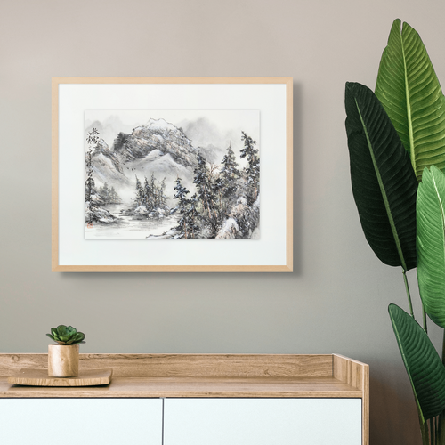 "Autumn Snow" - Limited Edition Giclée Print on Bamboo Paper
