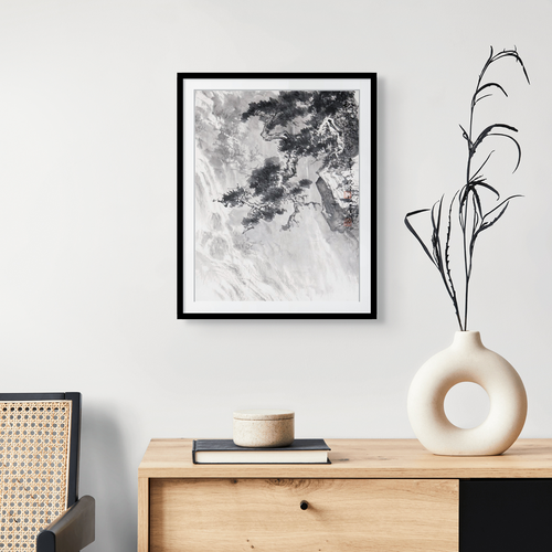 “Pine Shadows · Brook Song” - Limited Edition Giclée Print on Bamboo Paper
