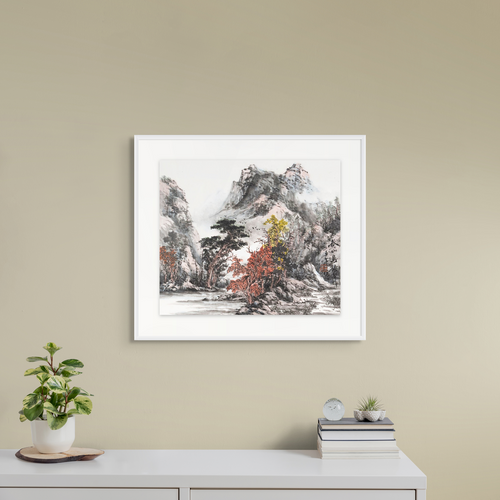 "Birdsong in the Autumn Mountains" - Limited Edition Giclée Print on Bamboo Paper