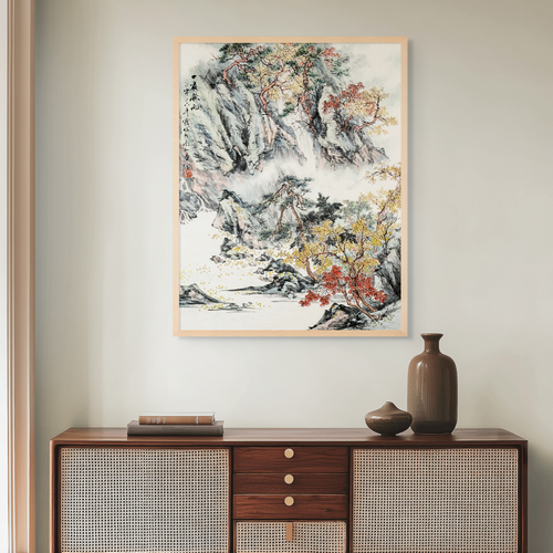 "One Night of Autumn Rain" - Limited Edition Giclée Print on Bamboo Paper
