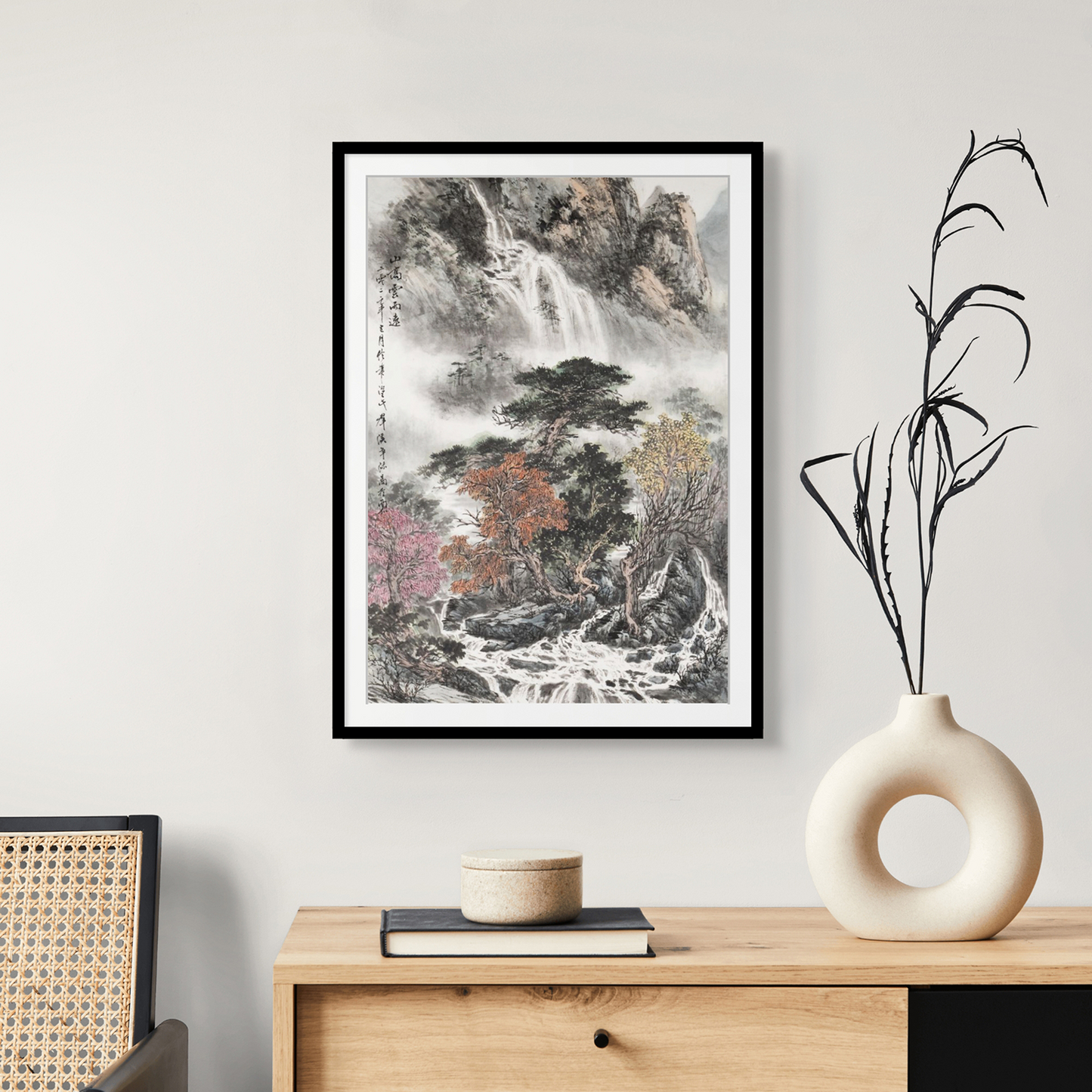"High Mountains, Distant Clouds and Rain" - Limited Edition Giclée Print on Bamboo Paper