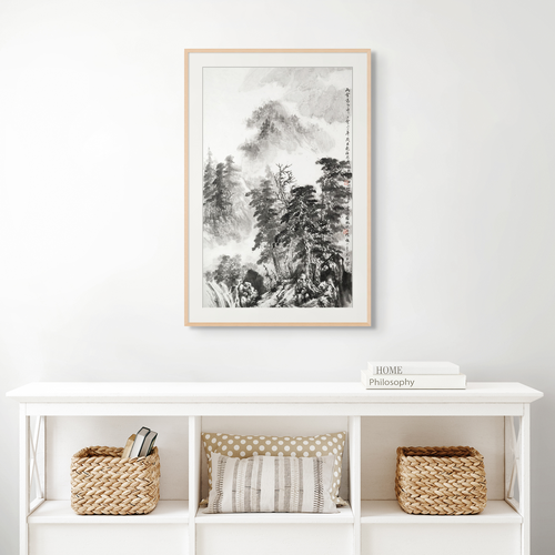 Rain and Snow in the High Mountains - Limited Edition Giclée Print on Bamboo Paper