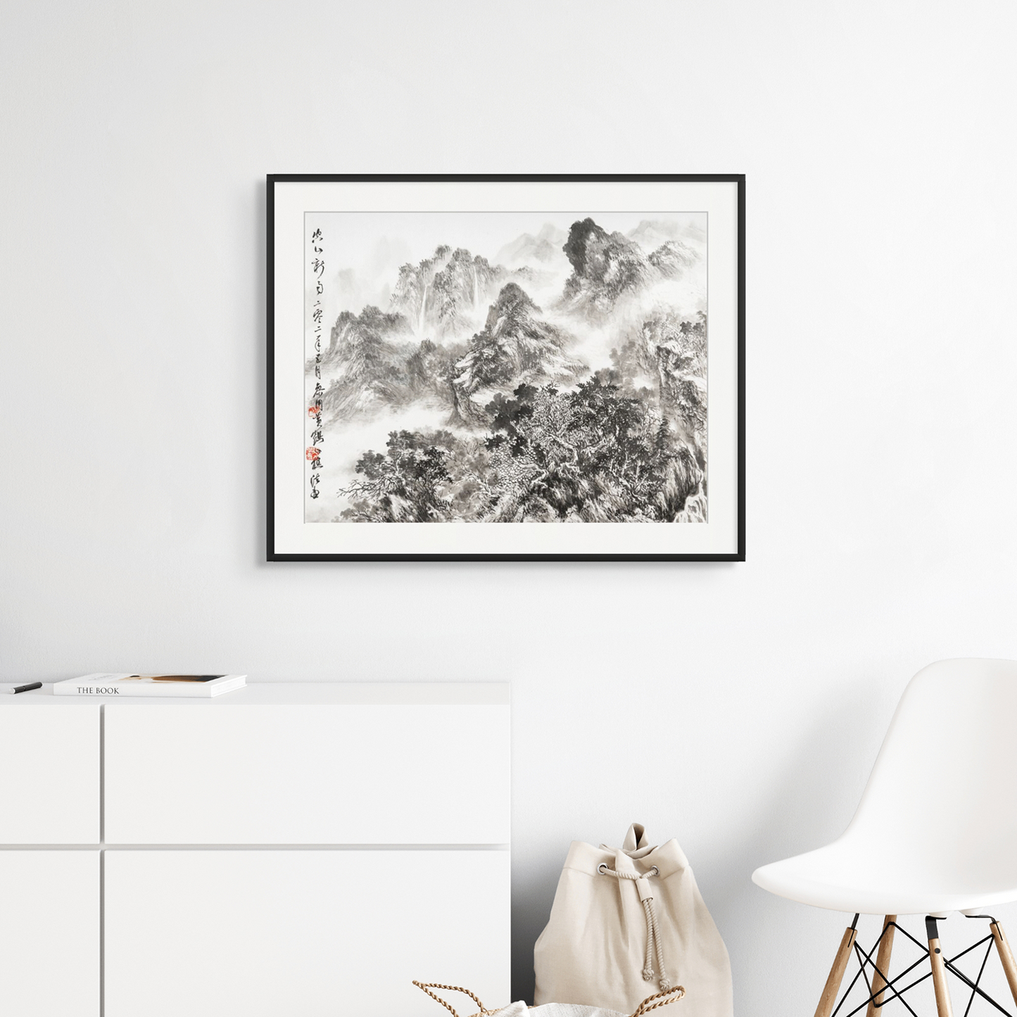 New Rain in Empty Mountains - Limited Edition Giclée Print on Bamboo Paper